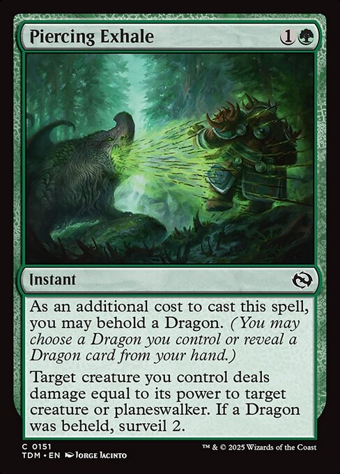 Piercing Exhale - Tarkir: Dragonstorm Common Card