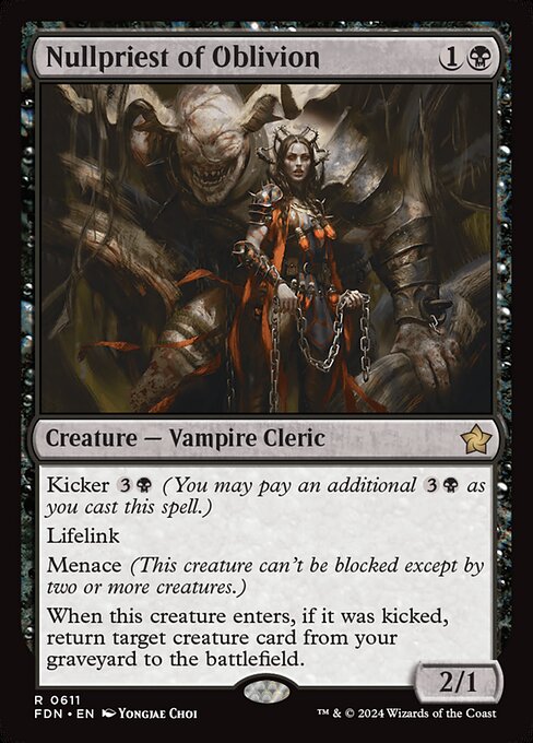 Nullpriest of Oblivion - Foundations Rare Card