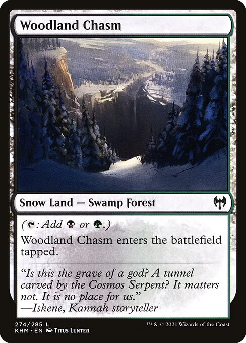 Woodland Chasm - Kaldheim Common Card