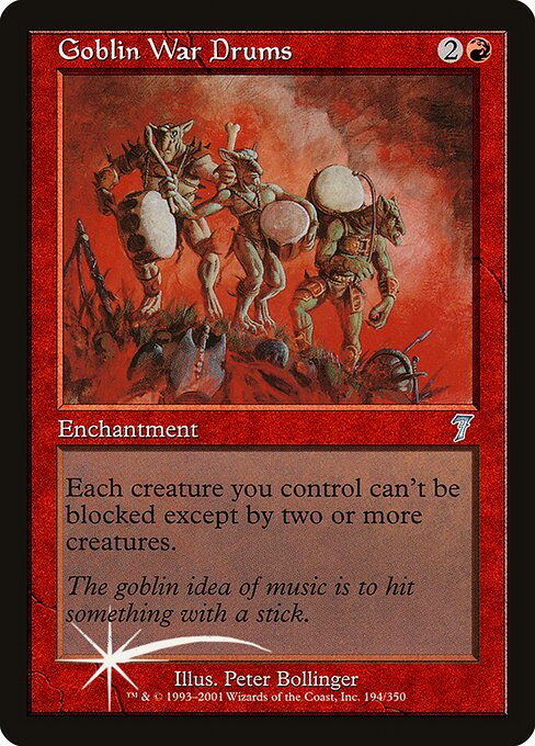 Goblin War Drums - Seventh Edition Uncommon Card