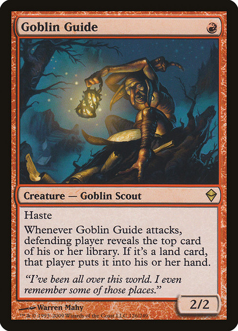 Goblin Guide - Zendikar Rare Card