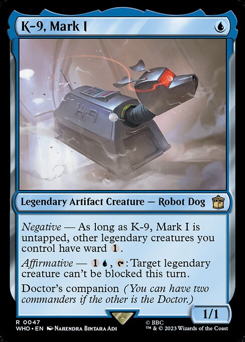 K-9, Mark I - Doctor Who Rare Card