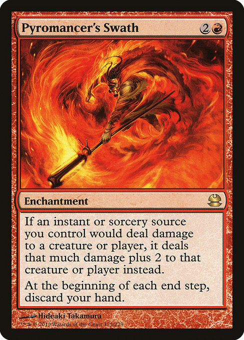 Pyromancer's Swath - Modern Masters Rare Card