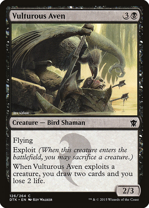 Vulturous Aven - Dragons of Tarkir Common Card