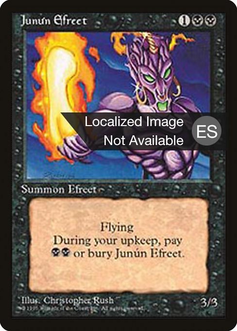 Junún Efreet - Fourth Edition Foreign Black Border Uncommon Card