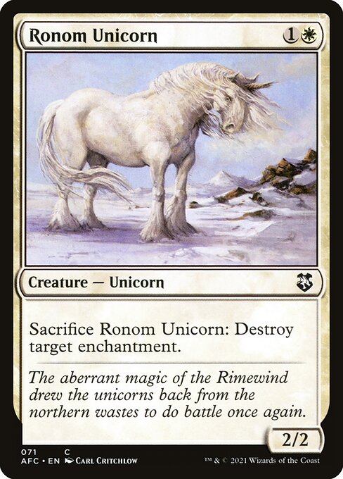 Ronom Unicorn - Forgotten Realms Commander Common Card