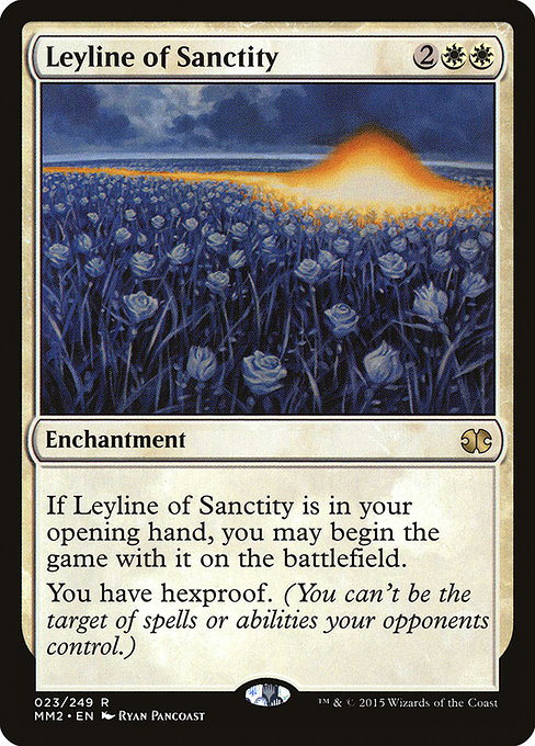 Leyline of Sanctity - Modern Masters 2015 Rare Card