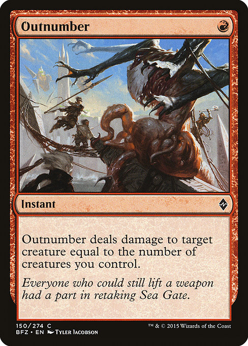 Outnumber - Battle for Zendikar Common Card