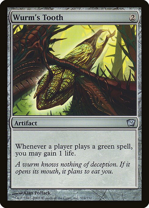 Wurm's Tooth - Ninth Edition Uncommon Card