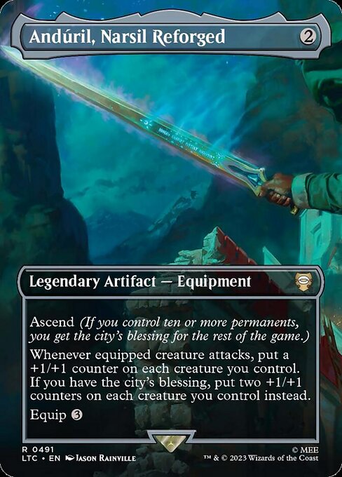 Andúril, Narsil Reforged - Tales of Middle-earth Commander Rare Card