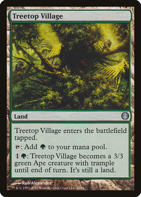 Treetop Village - Duel Decks: Knights vs. Dragons Uncommon Card