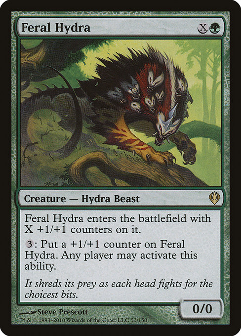 Feral Hydra - Archenemy Rare Card