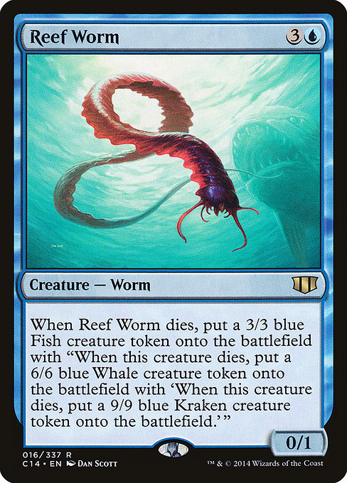 Reef Worm - Commander 2014 Rare Card
