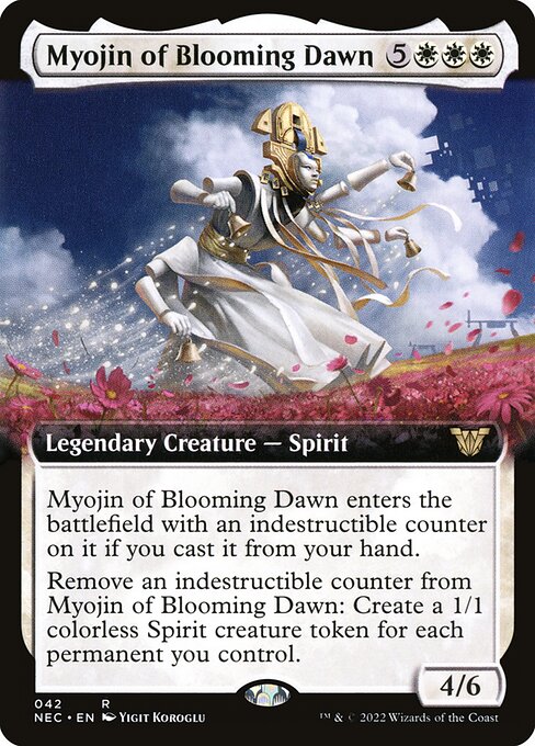Myojin of Blooming Dawn - Neon Dynasty Commander Rare Card