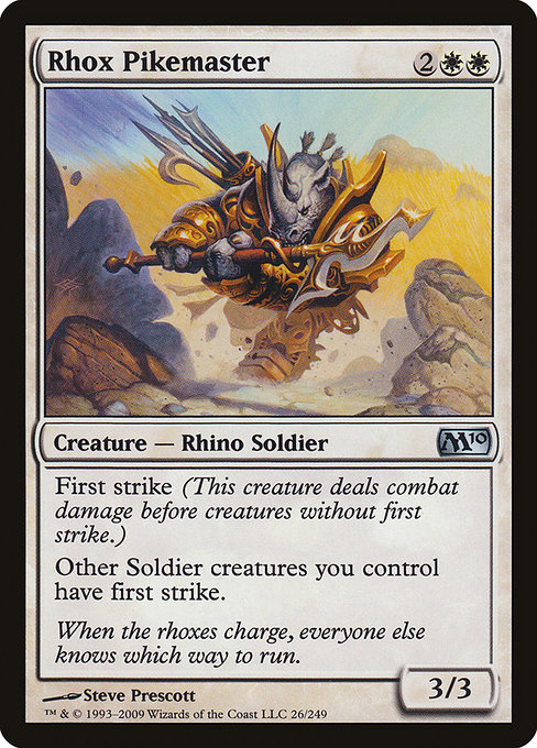 Rhox Pikemaster - Magic 2010 Uncommon Card