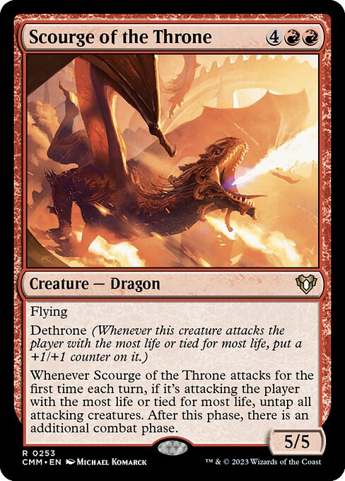Scourge of the Throne - Commander Masters Rare Card