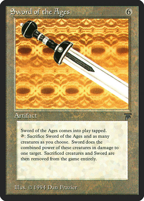 Sword of the Ages - Legends Rare Card