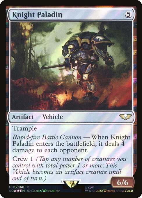 Knight Paladin - Warhammer 40,000 Commander Rare Card