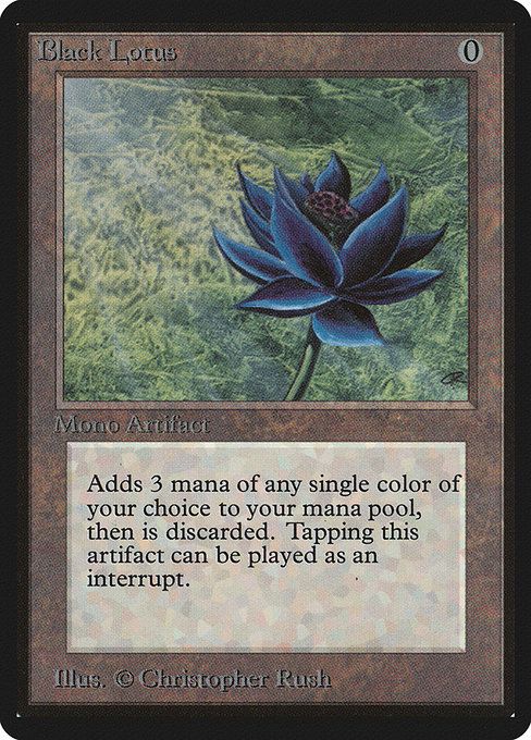 Black Lotus - Limited Edition Beta Rare Card