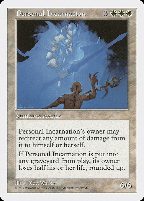 Personal Incarnation - Fifth Edition Rare Card