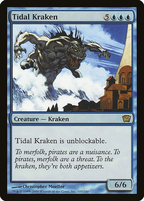 Tidal Kraken - Ninth Edition Rare Card