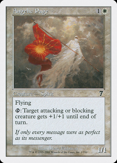 Angelic Page - Seventh Edition Common Card