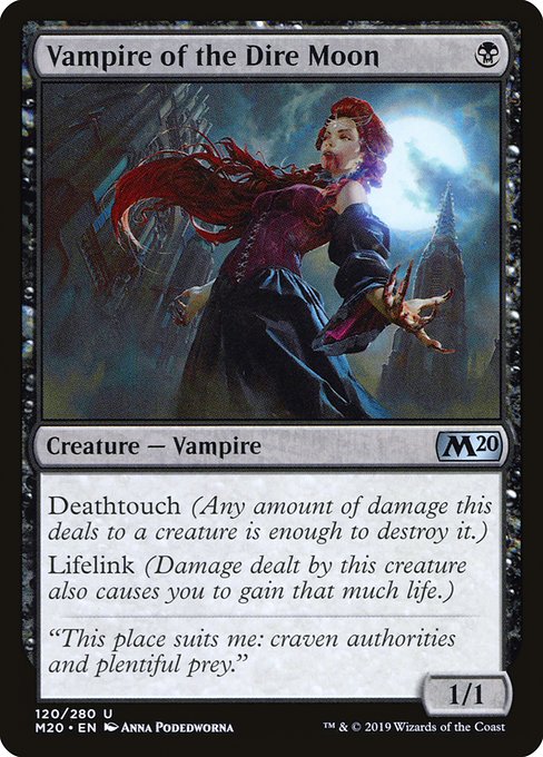 Vampire of the Dire Moon - Core Set 2020 Uncommon Card