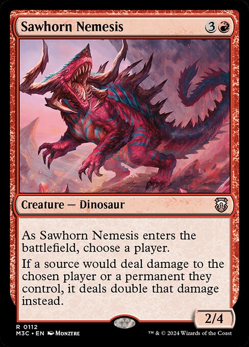 Sawhorn Nemesis - Modern Horizons 3 Commander Rare Card