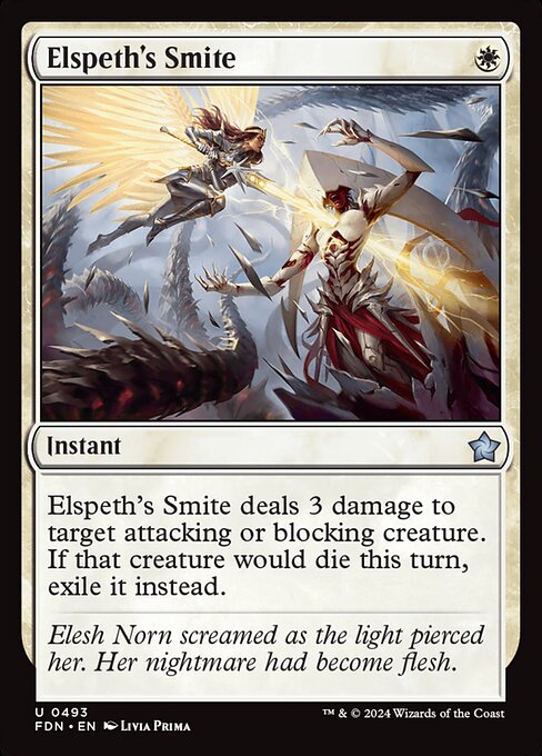 Elspeth's Smite - Foundations Uncommon Card