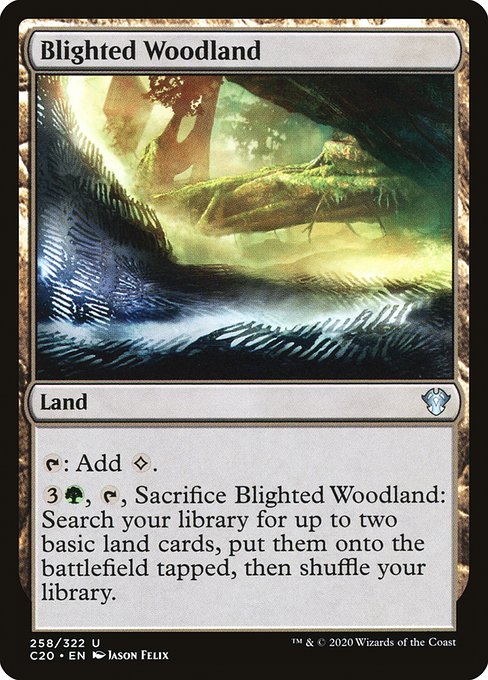 Blighted Woodland - Commander 2020 Uncommon Card