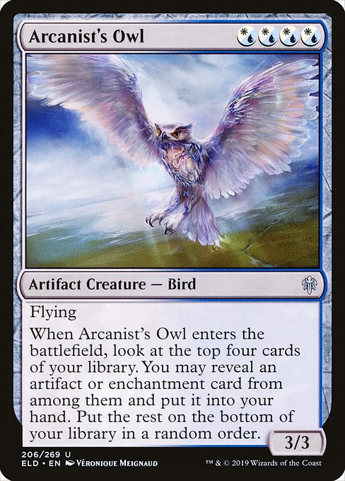 Arcanist's Owl - Throne of Eldraine Uncommon Card
