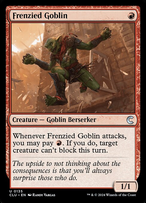 Frenzied Goblin - Ravnica: Clue Edition Uncommon Card