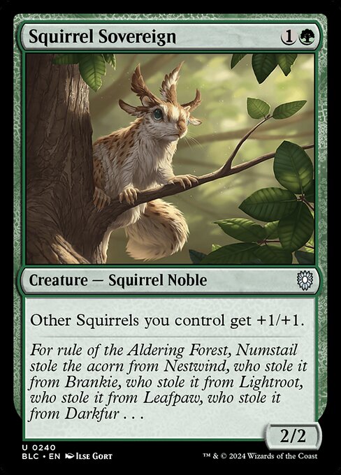 Squirrel Sovereign - Bloomburrow Commander Uncommon Card