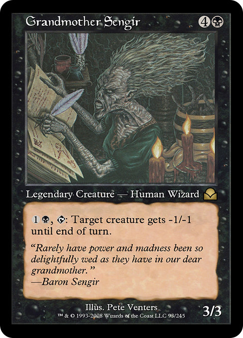 Grandmother Sengir - Masters Edition II Rare Card