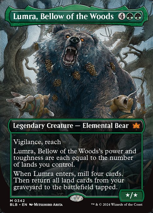 Lumra, Bellow of the Woods - Bloomburrow Mythic Card