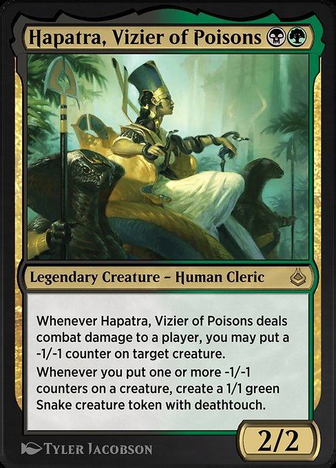 Hapatra, Vizier of Poisons - Amonkhet Remastered Rare Card