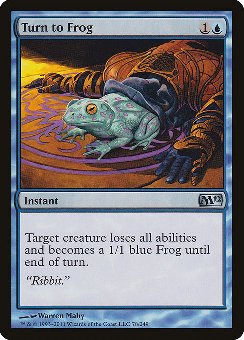Turn to Frog - Magic 2012 Uncommon Card
