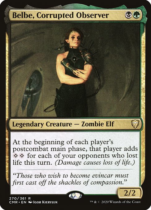 Belbe, Corrupted Observer - Commander Legends Rare Card