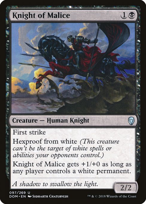 Knight of Malice - Dominaria Uncommon Card