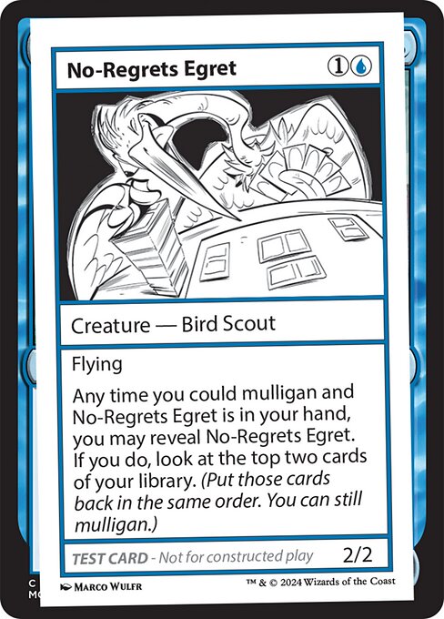 No-Regrets Egret - Mystery Booster 2 Rare Card