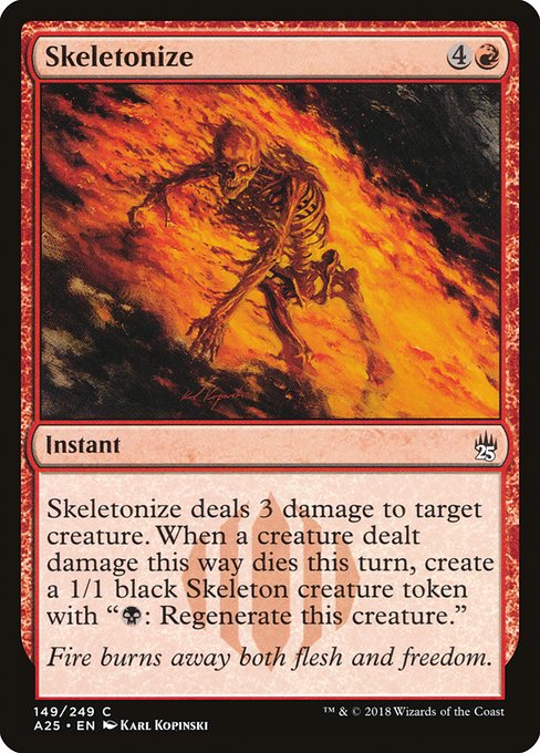 Skeletonize - Masters 25 Common Card