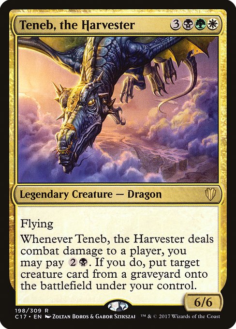 Teneb, the Harvester - Commander 2017 Rare Card
