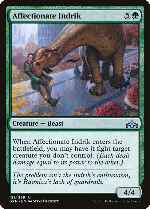 Affectionate Indrik - Guilds of Ravnica Uncommon Card