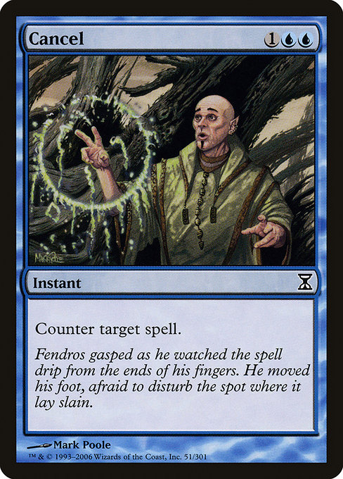 Cancel - Time Spiral Common Card