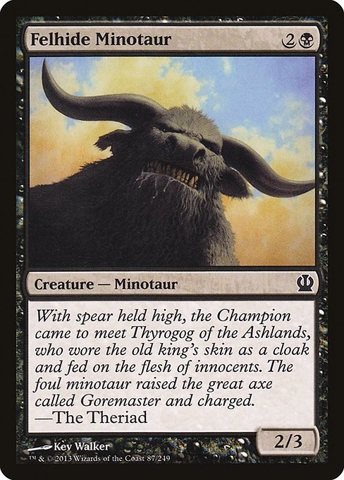 Felhide Minotaur - Theros Common Card