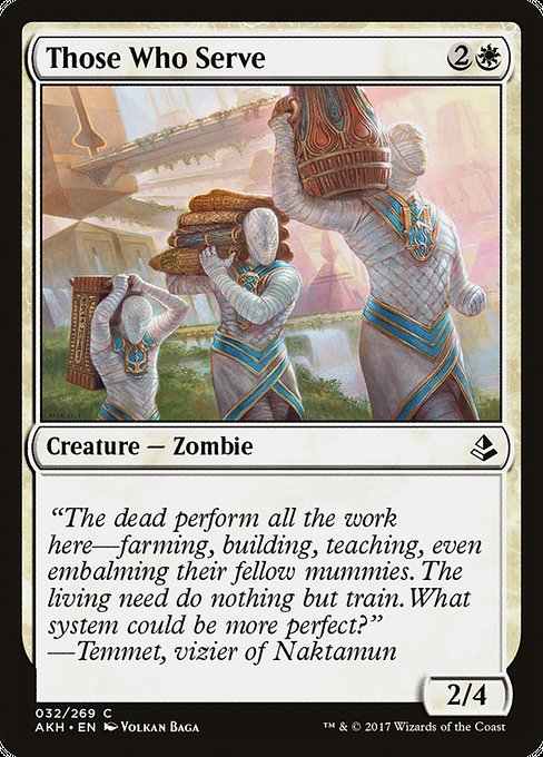 Those Who Serve - Amonkhet Common Card