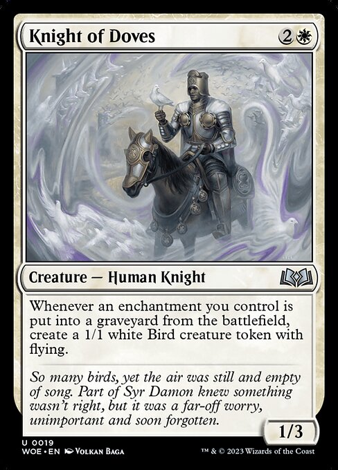 Knight of Doves - Wilds of Eldraine Uncommon Card