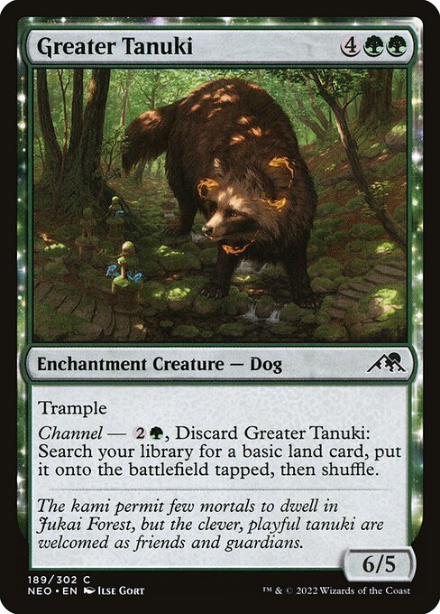 Greater Tanuki - Kamigawa: Neon Dynasty Common Card