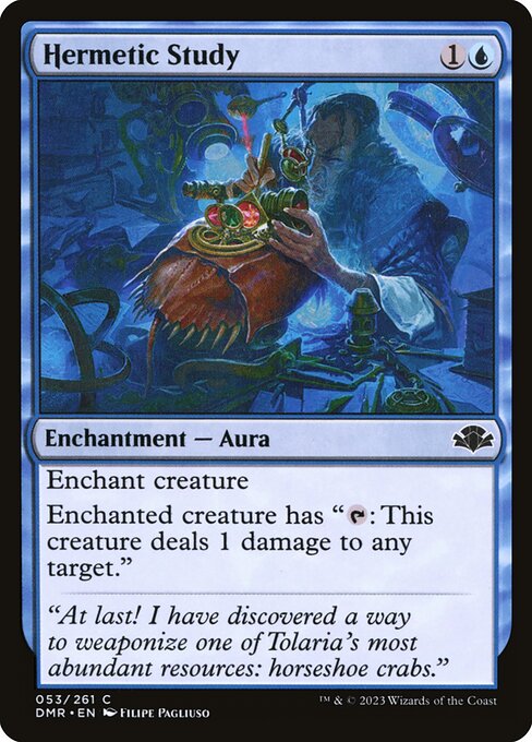 Hermetic Study - Dominaria Remastered Common Card