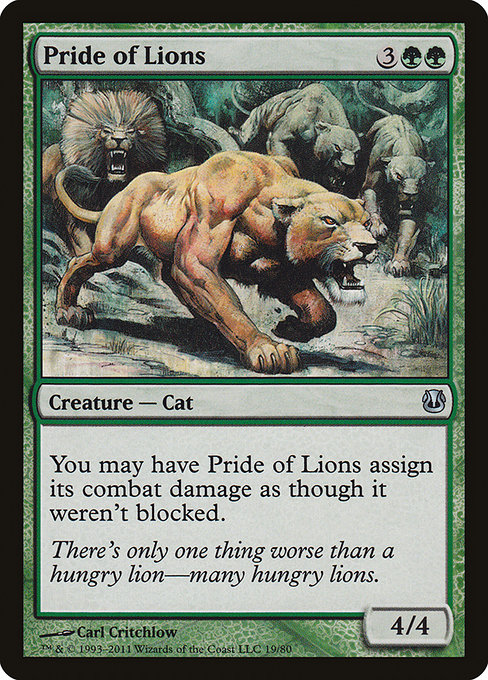 Pride of Lions - Duel Decks: Ajani vs. Nicol Bolas Uncommon Card